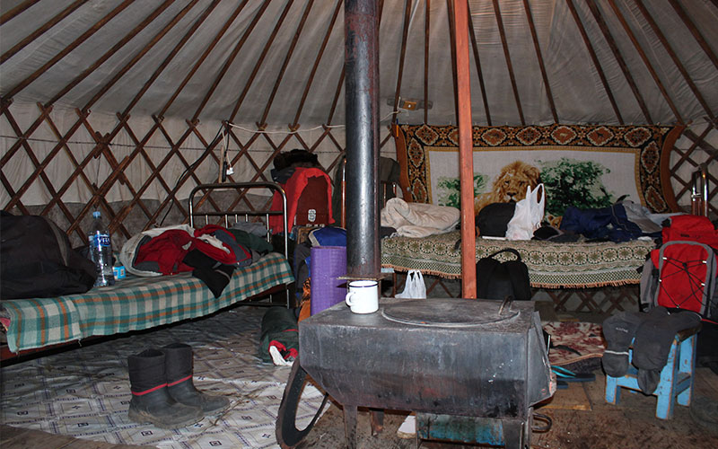 interior d'un gher mongol