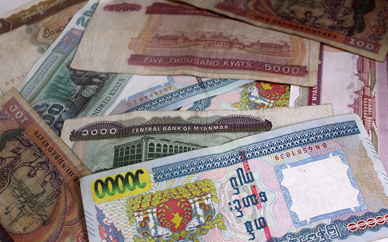 divisa i moneda a Myanmar